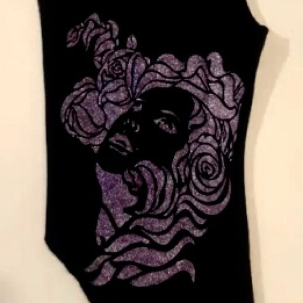 NEW CHINA DOLL ONE-SHOULDER STRETCH TOP w/PEEKABOO